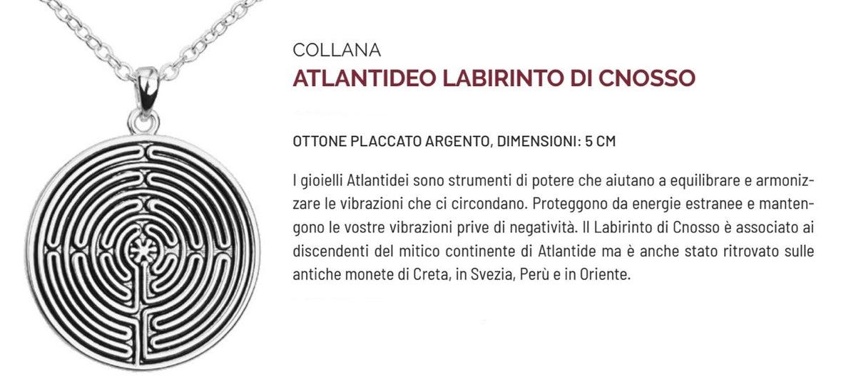 COLLANA ATLANTIDEO LABIRINTO DI CNOSSO