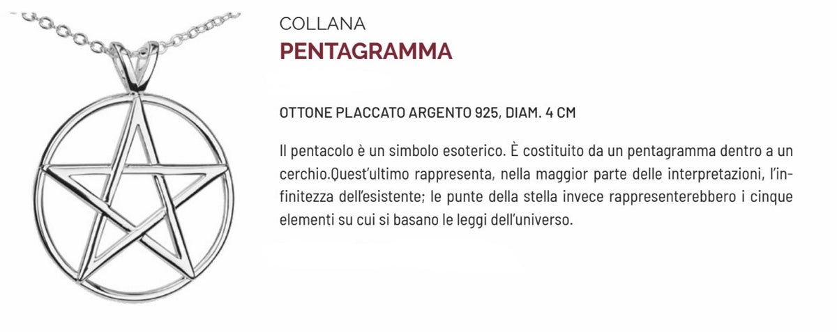 COLLANA PENTAGRAMMA