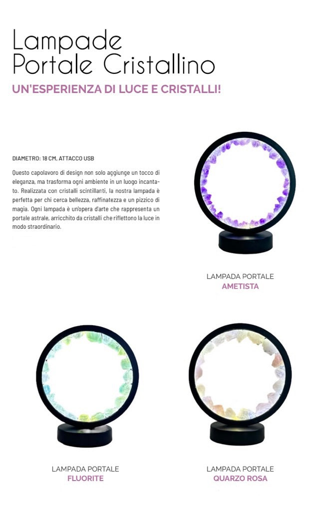 LAMPADE PORTALE CRISTALLO