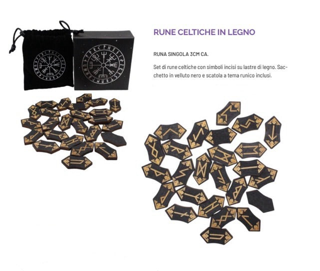 RUNE CELTICHE IN LEGNO