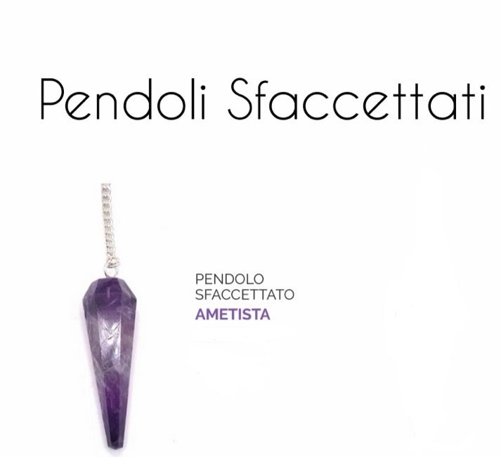 PENDOLO SFACCIETTATO IN AMETISTA